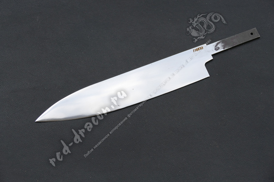 Клинок кухонный кованный для ножа 110х18 "DAS675"