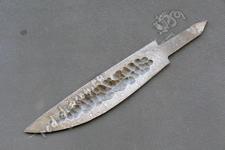 Клинок для ножа Якут Дамаск za1904